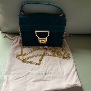 Authentic Coccinelle Suede MINI crossbody handbag